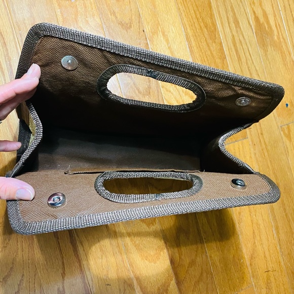 Wooven Palm Clutch Tote Bag - Picture 7 of 7